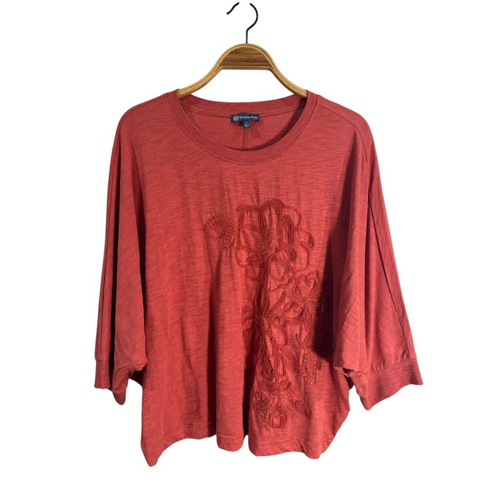 Democracy Embroidered Dolman Top Large